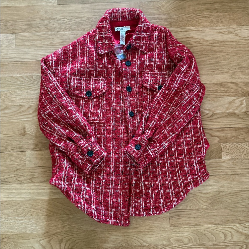 Beach Riot Red Tweed Jacket - Picture 2 of 5